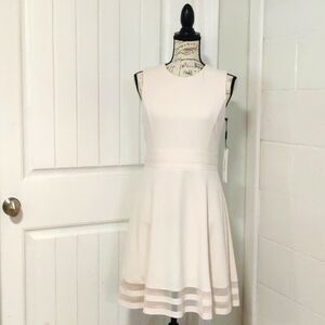Pale Blush pink Calvin Klein sheath dress size 8 petite